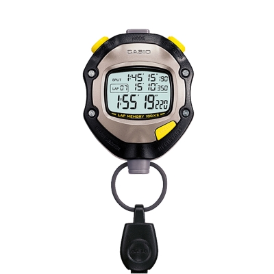 CASIO 1/1000秒單位防水馬錶(HS-70W-1)-黑
