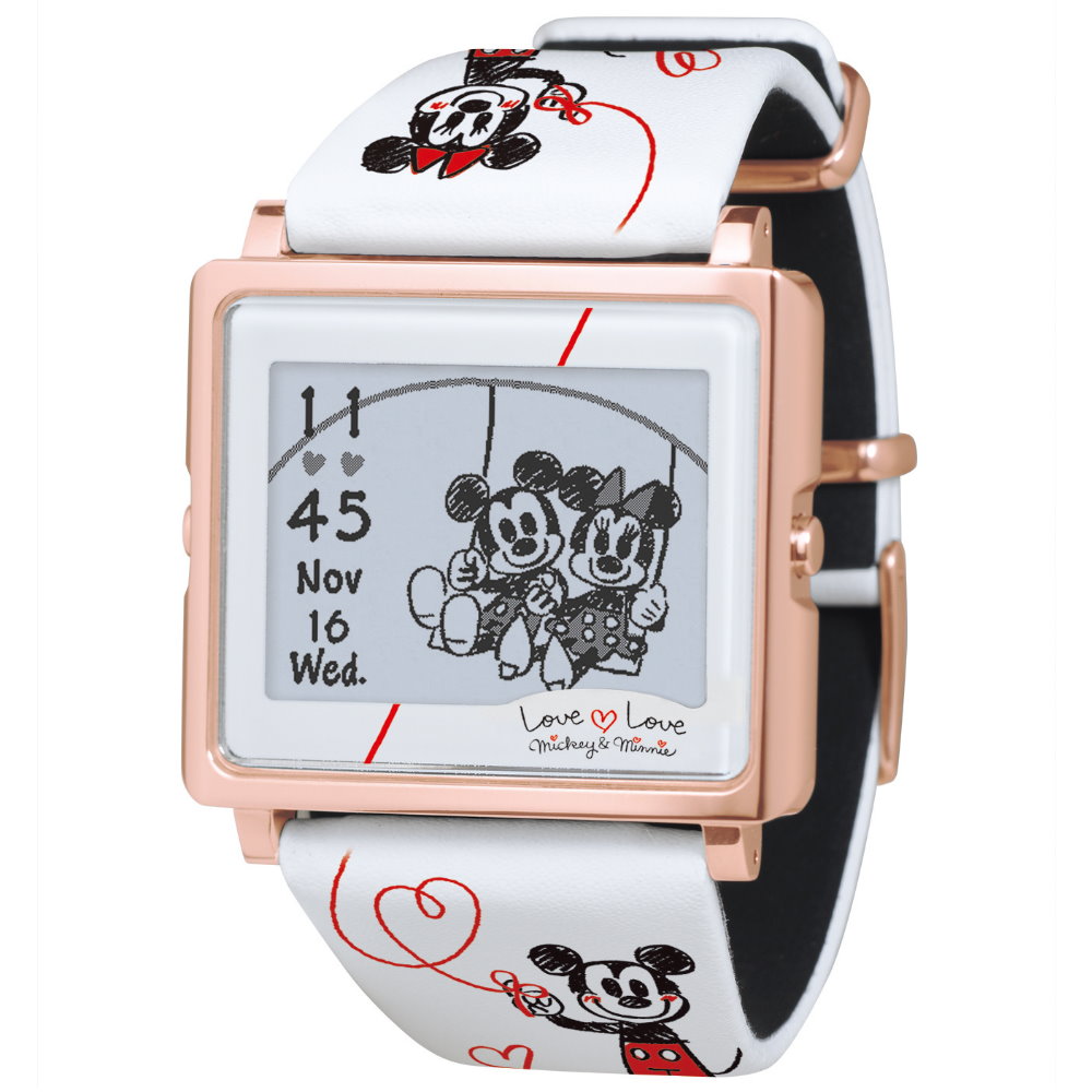 Smart Canvas Mickey & Minnie 戀愛88年電子紙腕錶/39mm | Yahoo購物中心