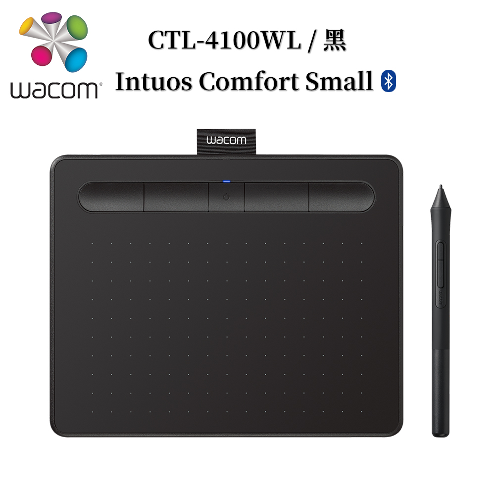 Wacom Intuos Comfort Small 繪圖板 (藍芽版)-黑