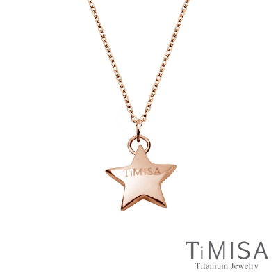 TiMISA 幸運星(雙色可選)純鈦極細鎖骨項鍊B