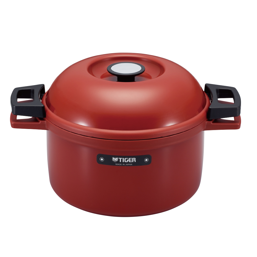 限時下殺46折] (日本製)TIGER虎牌3.0L附手把悶燒調理鍋(NFH-A300-RJ