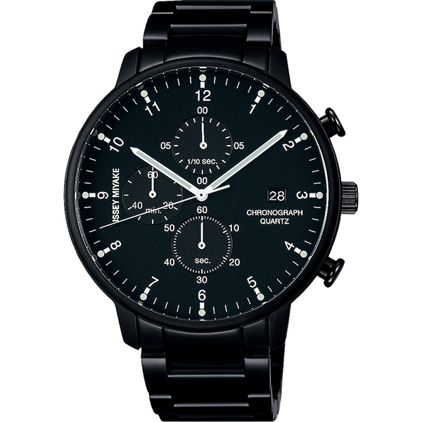 ISSEY MIYAKE C系列計時手錶(NYAD008Y)-黑/42mm | ISSEY MIYAKE