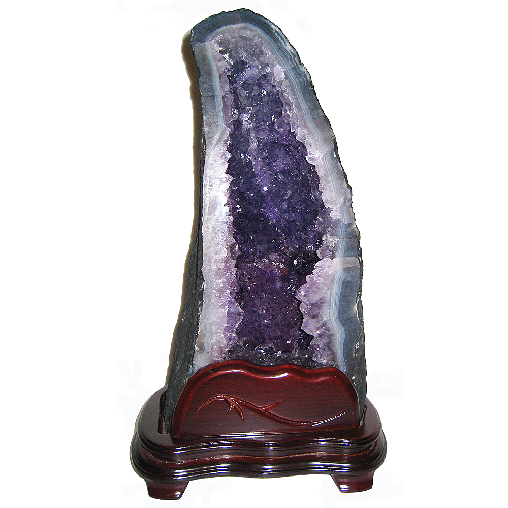 紫水晶洞 紫水晶方解石共生晶洞Amethyst and Calcite Geode