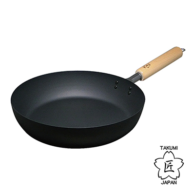 日本TAKUMI匠 巖紋平底鐵鍋26cm