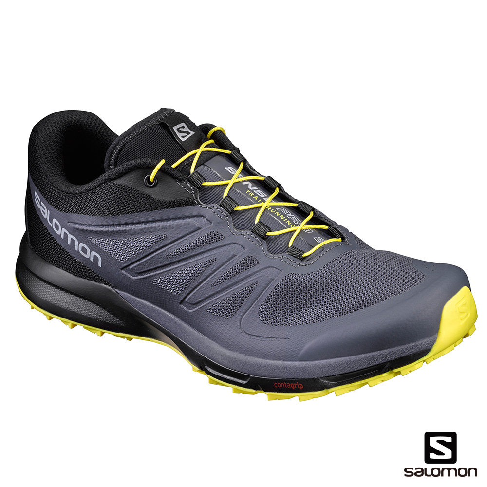 Salomon 野跑鞋男SENSE PRO 2 黑黃| 野跑鞋| Yahoo購物中心