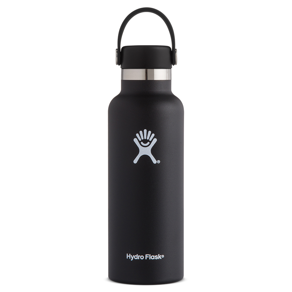Hydro Flask 官方旗艦18oz/532ml 標準口提環保溫瓶時尚黑| 杯具/杯子