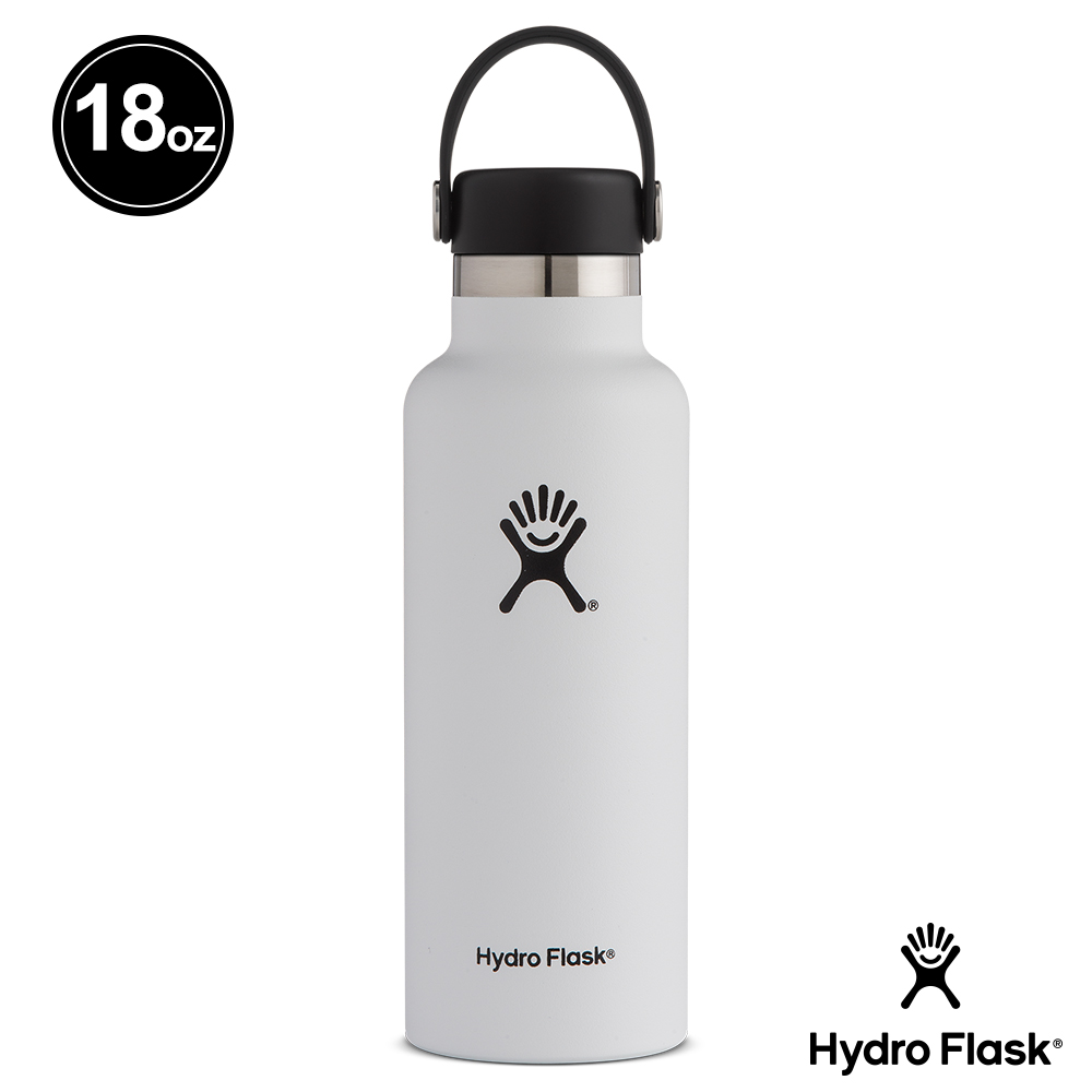 Hydro Flask 官方旗艦 18oz/532ml 標準口提環保溫瓶 經典白