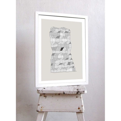 西班牙插畫家Judy Kaufmann藝術版畫-鄰居們(掛畫附簽名/含木框)