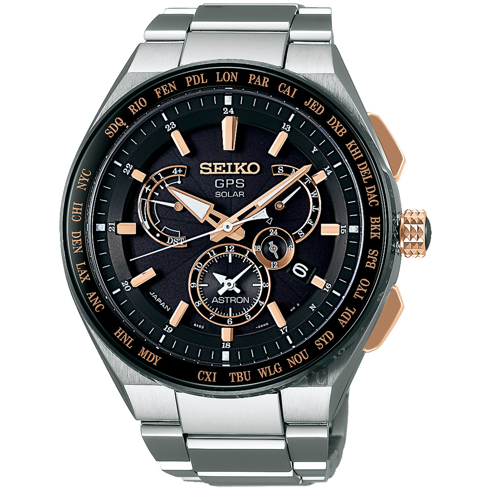 SEIKO精工ASTRON 8X53 雙時區鈦GPS衛星定位手錶(SBXB125J) | Astron