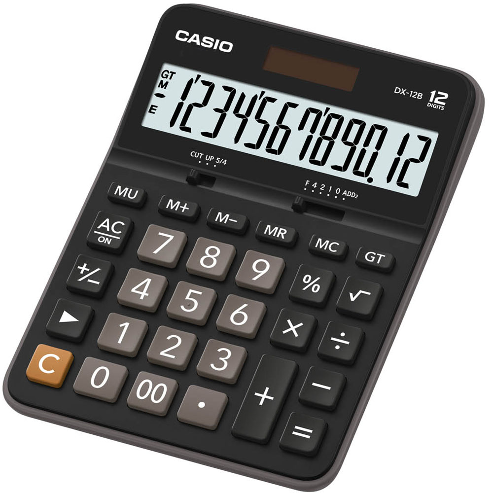 CASIO 12 位元桌上型計算機-黑x灰(DX-12B ) | 商用桌上型| Yahoo購物中心