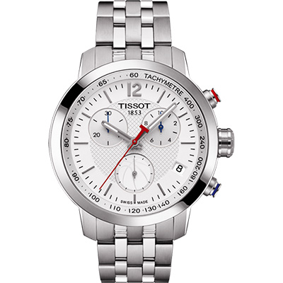 TISSOT 天梭 官方授權 T-Sport PRC200 NBA特別版計時腕錶 開學換新季 送禮推薦-銀/42mm T0554171101701