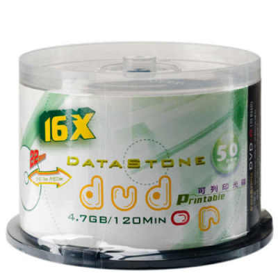 DataStone DVD-R 16X 亮面霧銀滿版可印 (300片)