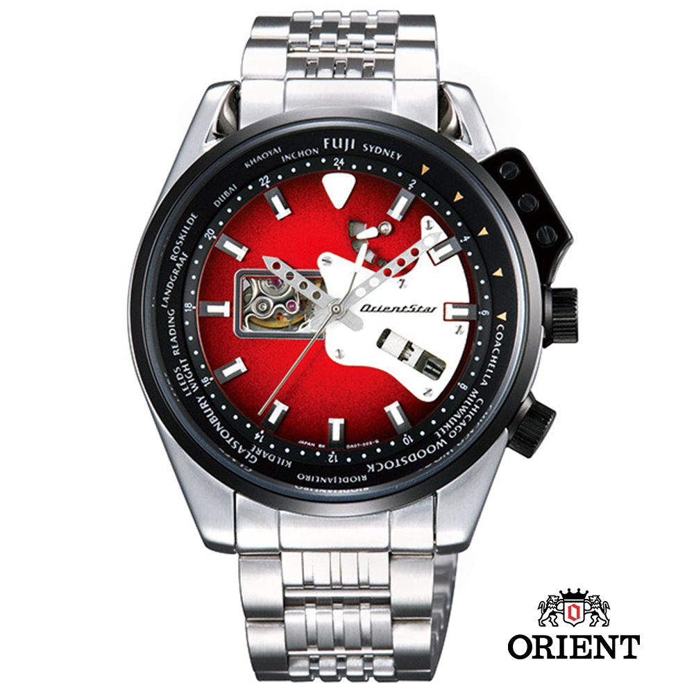 ORIENT STAR 東方之星RETRO-FUTURE 吉他造型機械-紅/44.5mm | ORIENT
