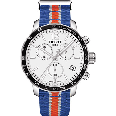 TISSOT 天梭 官方授權 X NBA ：紐約尼克隊特別版腕錶 開學換新季 送禮推薦-42mm T0954171703706