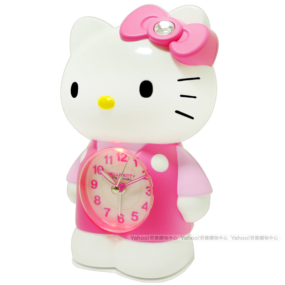 Hello Kitty 立體公仔超靜音貪睡鬧鐘JM-E899-KT | 桌鐘/座鐘| Yahoo
