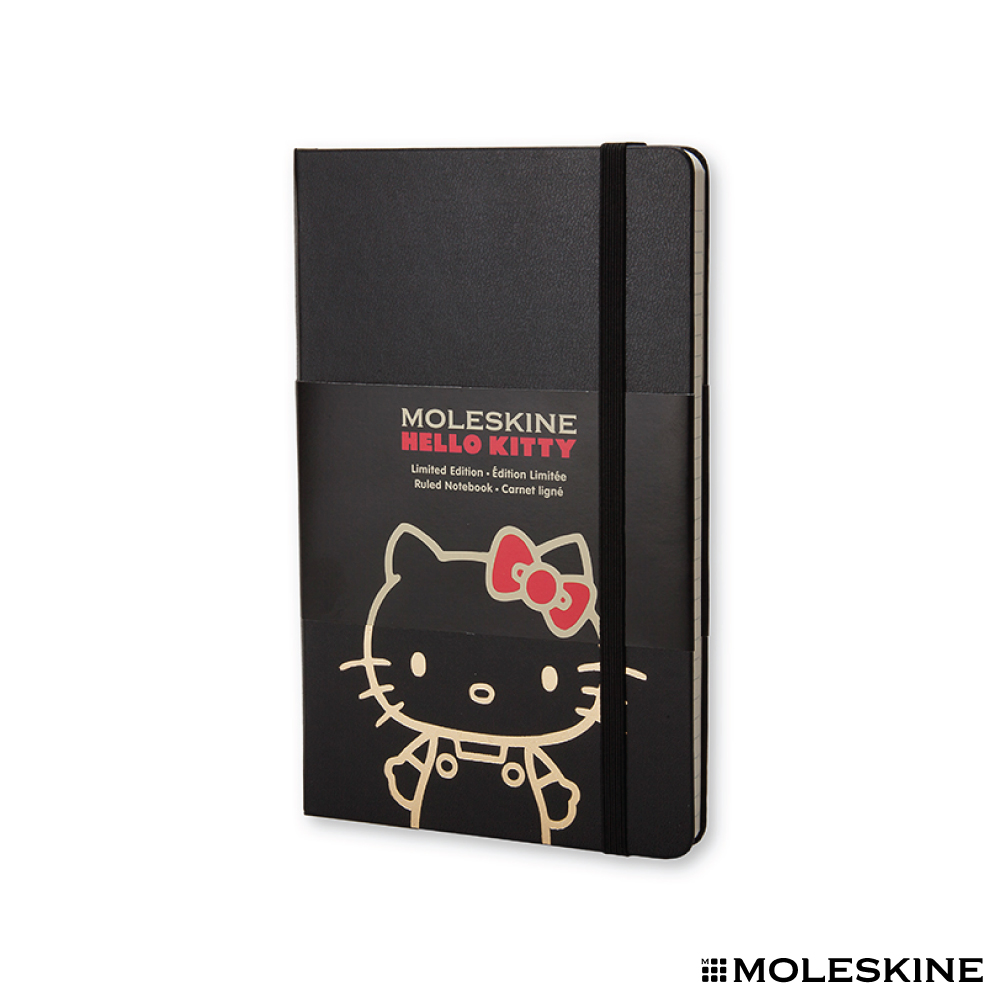 MOLESKINE 限量版Hello Kitty 筆記本(L/硬殼/橫條) | 紙製品