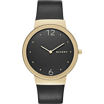 SKAGEN Freja 閃耀都會腕錶-黑/34mm 開學購物季 送禮首選
