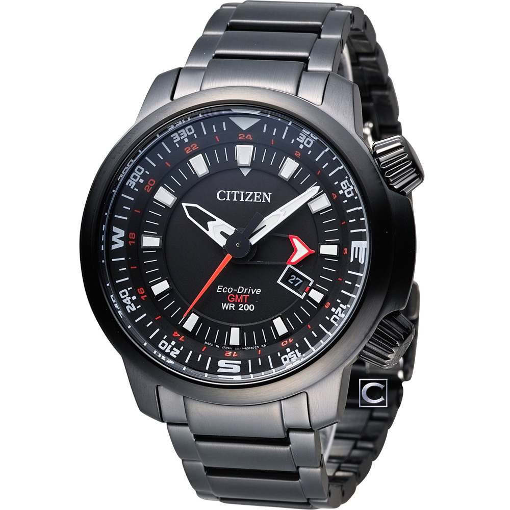 CITIZEN PROMASTER 全方位休閒時尚運動錶(BJ7086-57E)-黑/46mm | PROMASTER 系列 | Yahoo購物中心