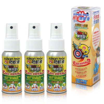 Echain Tech 熊掌12hr.防蚊液 - PMD配方(強效型) X3入組