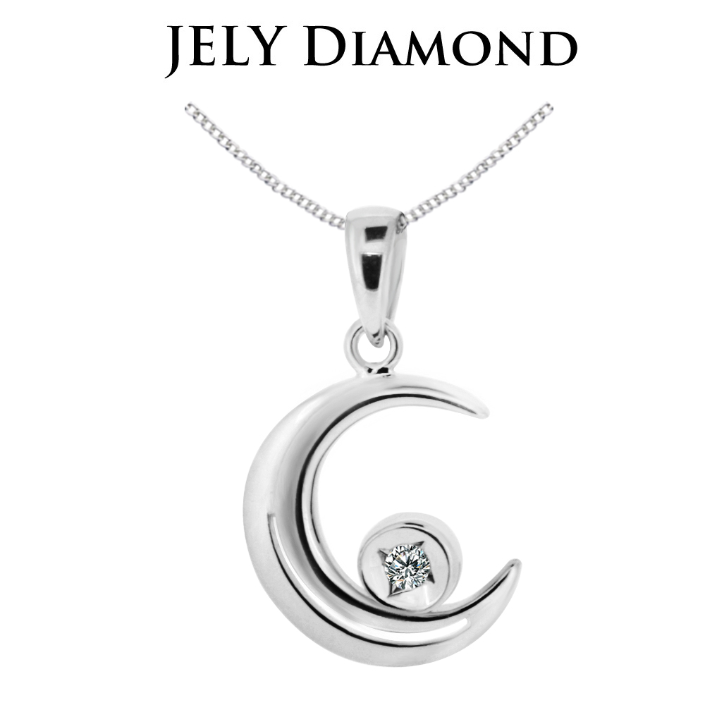 JELY 星辰愛情 約3分天然真鑽項鍊