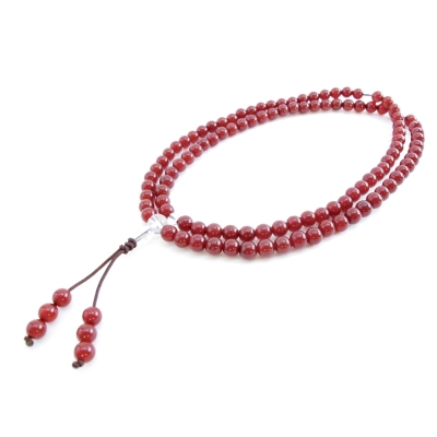 Hera趨吉避兇紅玉髓唸珠套組/108顆