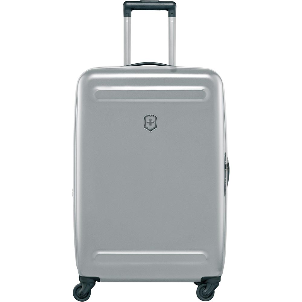 VICTORINOX 瑞士維氏Etherius 輕量可擴充26吋硬殼行李箱-銀色| 拉鍊框