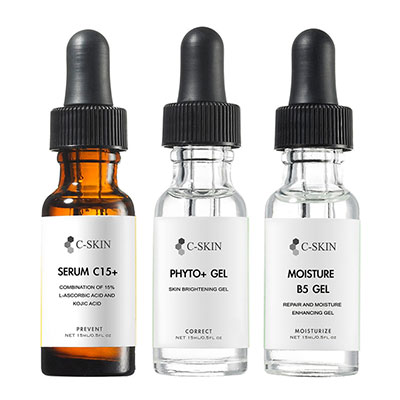 C SKIN 杜克 C-Skin杜克 C15+雙效美白色修淡斑組15ml