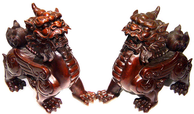 帝王貔貅】(特大)招財鎮宅銅雕~一對貔貅(天祿) | 日用雜貨