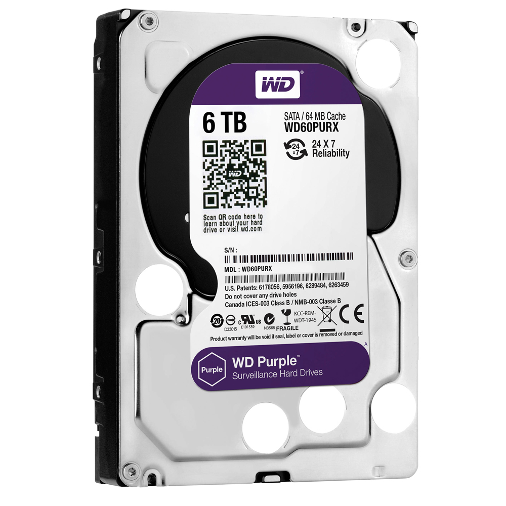 WD60PURZ 紫標6TB 3.5吋監控系統硬碟| WD 威騰| Yahoo購物中心