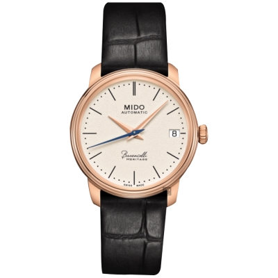 MIDO 美度 官方授權 Baroncelli III Heritage 復刻機械女錶 開學換新季 送禮推薦-33mm M0272073626000