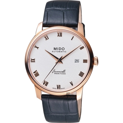 MIDO 美度 官方授權 Baroncelli III 羅馬機械錶 開學換新季 送禮推薦-39mm M0274073601300