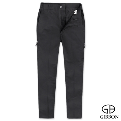 GIBBON 防潑水吸排鬆緊機能長褲‧黑色