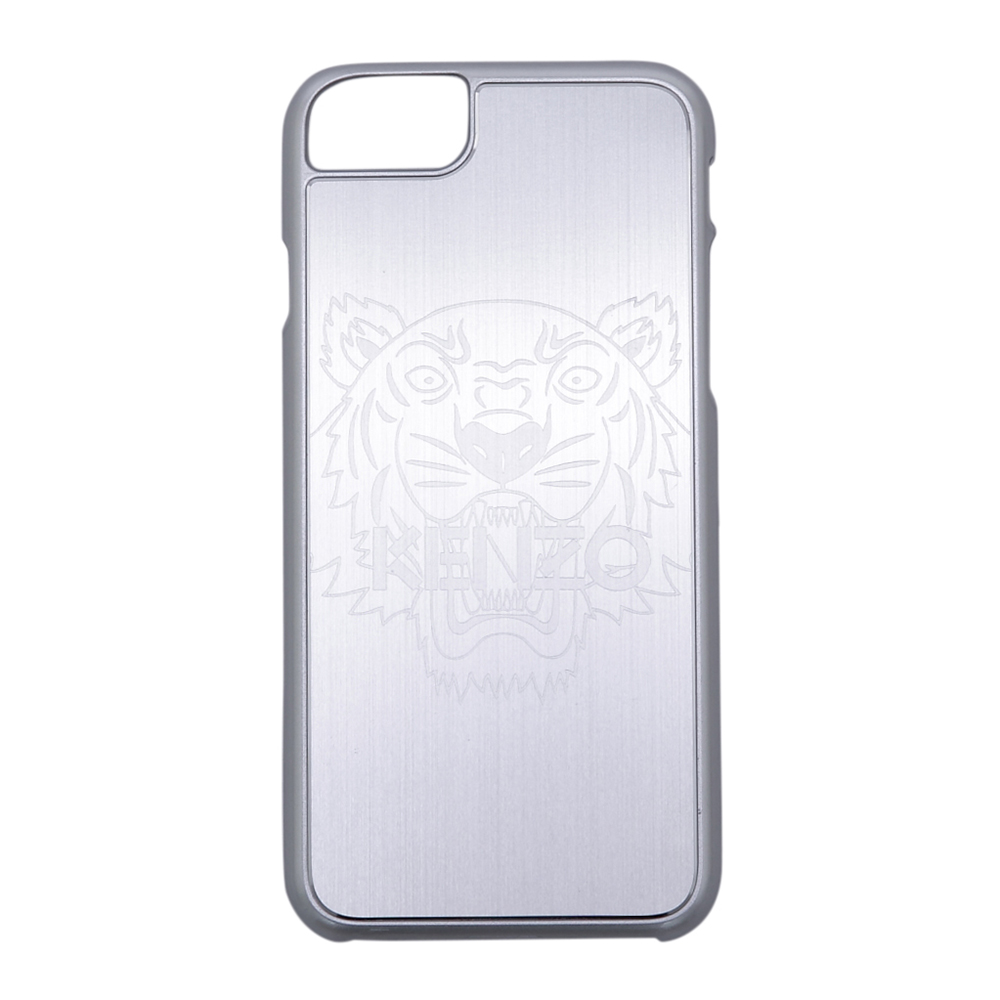 KENZO 鋁合金材質虎頭圖案 I phone 7 (4.7吋)手機殼 銀色