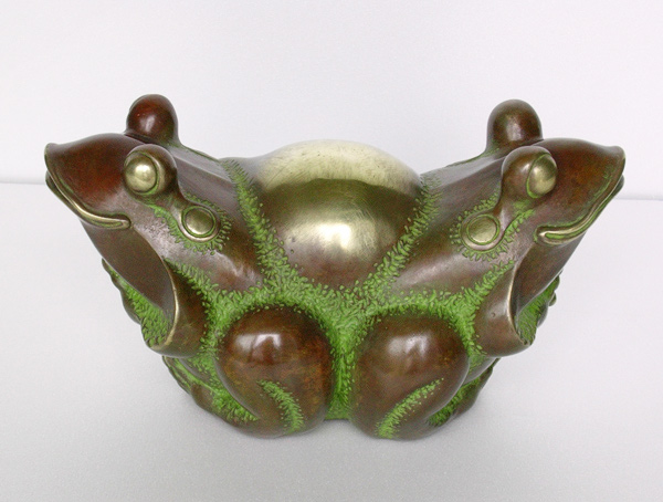 油彩作品　蟾蜍為記