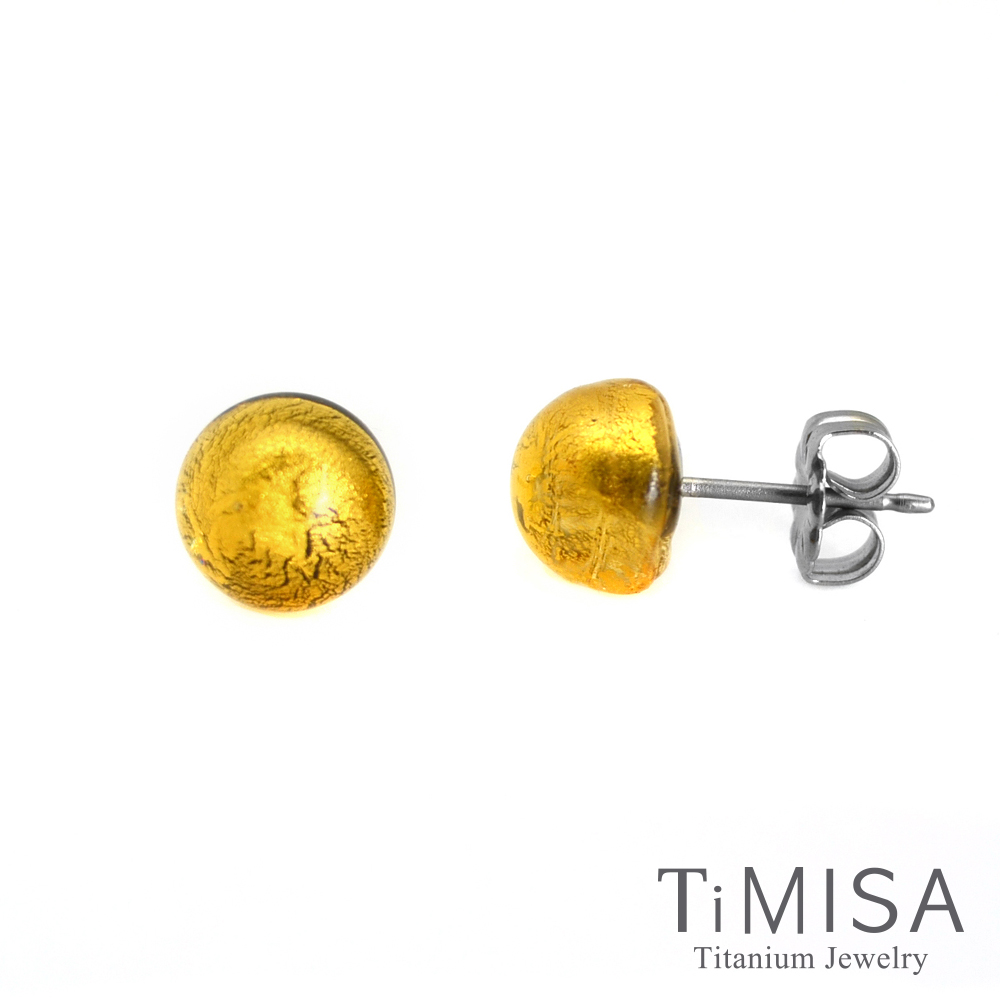 TiMISA 點點繽紛  純鈦耳環一對(5色可選)