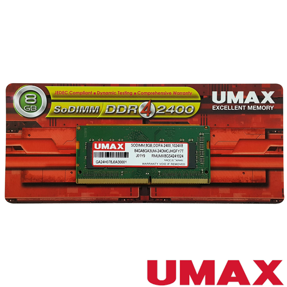 UMAX DDR4-2400 8GB 筆記型記憶體| DDR4 | Yahoo購物中心