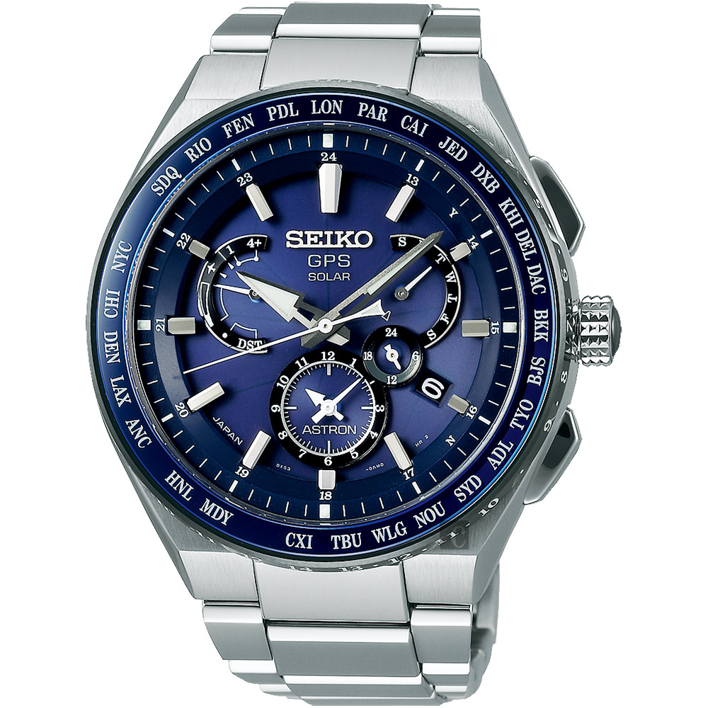 SEIKO精工ASTRON 8X53 雙時區鈦GPS衛星定位手錶(SBXB155J) | Astron