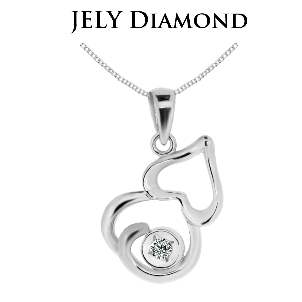 JELY 純然優雅 約3分天然真鑽項鍊