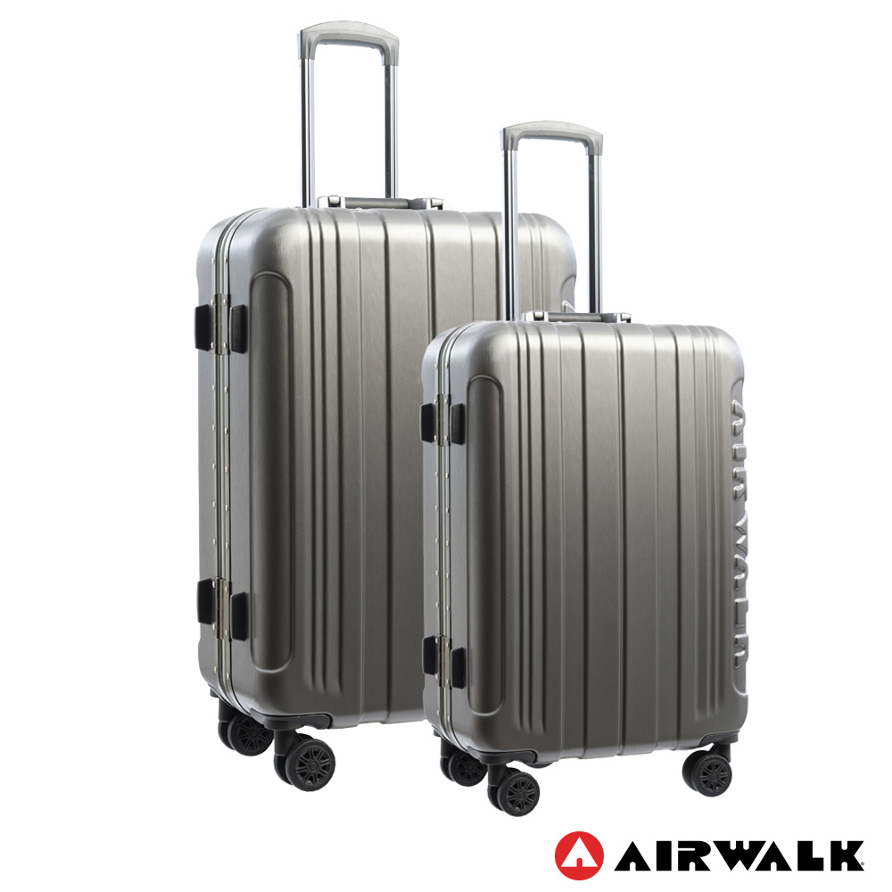 AIRWALK LUGGAGE 金屬森林鋁框行李箱20+24吋兩件組-碳鑽灰| Yahoo