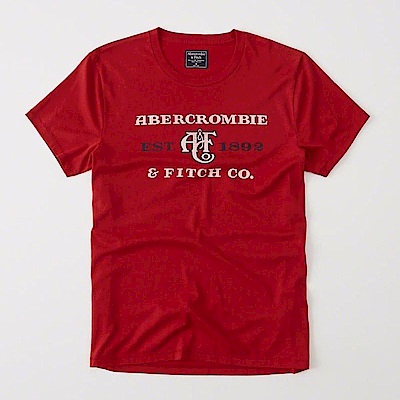 af a&f Abercrombie & Fitch 短袖 T恤 紅 0677