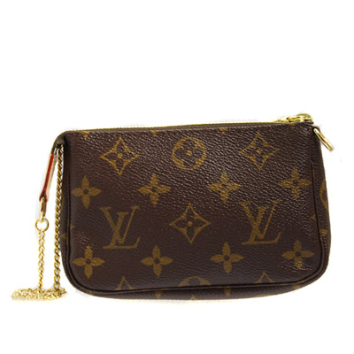 LV Louis Vuitton路易威登 M58009  經典MONOGRAM小手拿/麻將包